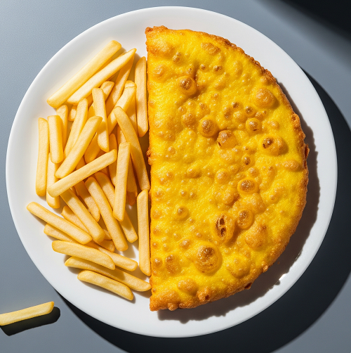 1/2 Fried Pizza Crunch 